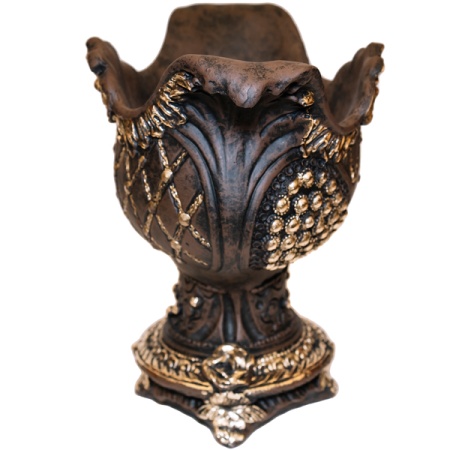 Ваза Бусинка бронза пластик 28*34*21см ПИ-126