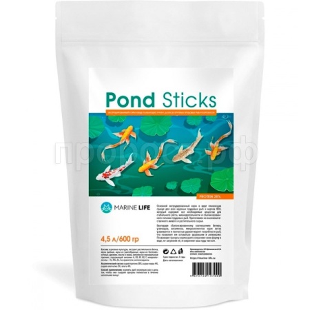 Корм для рыб Marine Life Pond Sticks 4,5л/600г/