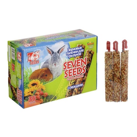 Лакомство для грызунов Палочки SEVEN SEEDS Овощи SHOW BOX 36шт