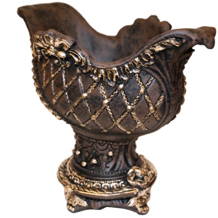 Ваза Бусинка бронза пластик 28*34*21см ПИ-126