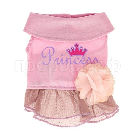 Сарафан 52000923 Princess с юбкой с цветком розовый 25см Каскад