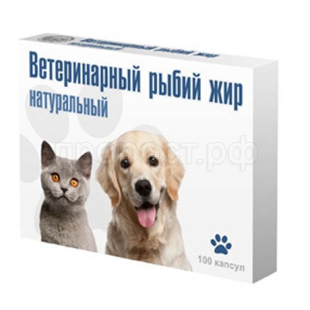 Рыбий жир для кошек и собак с Омега-3 ВАКА капсулы /21677